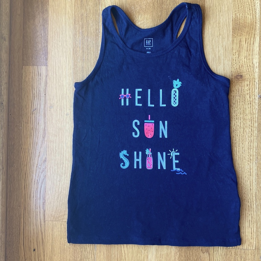 Gap kids hello sunshine tank size 8